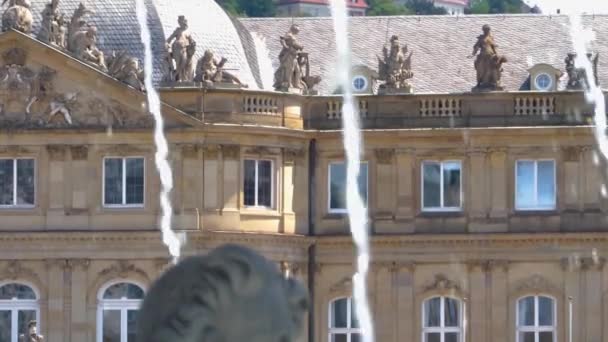 Centro Stuttgart Capital Baden Wuerttemberg Alemania — Vídeo de stock