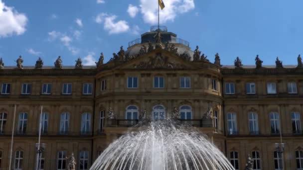 Innenstadt Stuttgart Hauptstadt Von Baden Württemberg Deutschland — Stockvideo