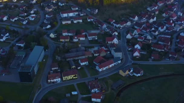 Vue Aérienne Ville Château Straberg Fin Après Midi Printemps Pendant — Video