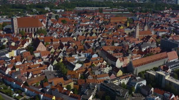 Vue Aérienne Ville Ingolstadt Allemagne Bavière Par Une Journée Ensoleillée — Video