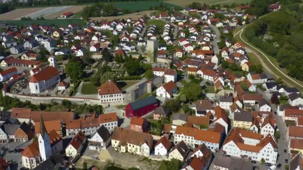 Vue Aérienne Ville Vohburg Der Donau Allemagne Bavière Par Une — Video