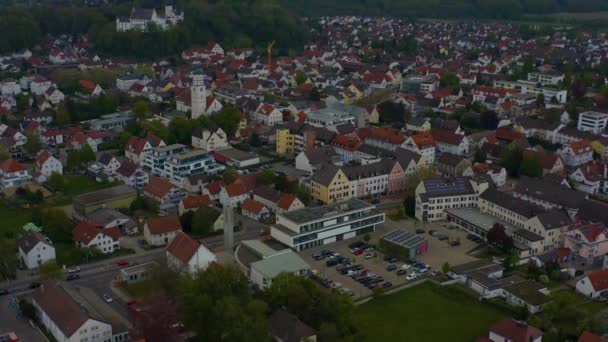 하늘에서 일레르 독일에서 코로나 바이러스 차단이 — 비디오