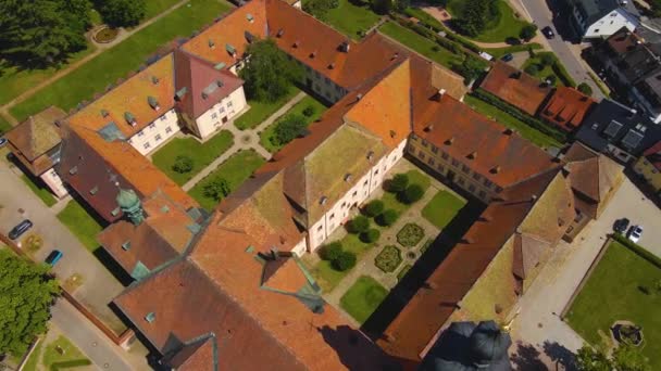 Luftaufnahme Des Klosters Peter Schwarzwald Deutschland Einem Sonnigen Tag Sommer — Stockvideo