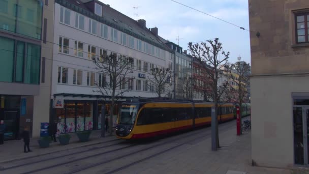 Weihnachtsmarkt Der Heilbronner Innenstadt Einem Sonnigen Nachmittag Dezember — Stockvideo