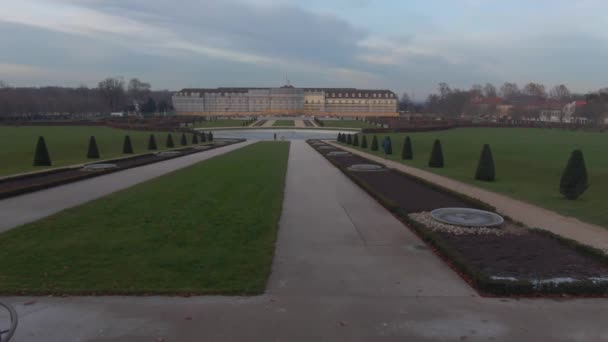 Schloss Ludwigsburg Vor Weihnachten Einem Sonnigen Dezembertag — Stockvideo