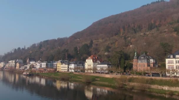 Heidelberg Tyskland Före Jul Solig Morgon December — Stockvideo