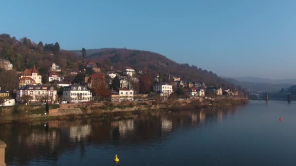 Heidelberg Tyskland Före Jul Solig Morgon December — Stockvideo