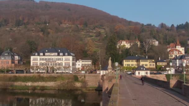 Heidelberg Alemania Antes Navidad Una Mañana Soleada Diciembre — Vídeo de stock