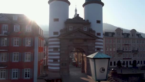 Heidelberg Niemczech Przed Bożym Narodzeniem Słoneczny Poranek Grudniu — Wideo stockowe