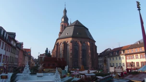 Heidelberg Allemagne Avant Noël Par Une Matinée Ensoleillée Décembre — Video