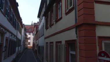 Heidelberg, Aralık 'ta güneşli bir sabahta Noel' den önce Almanya 'da. 