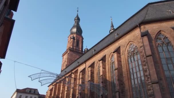 Heidelberg Alemania Antes Navidad Una Mañana Soleada Diciembre — Vídeos de Stock