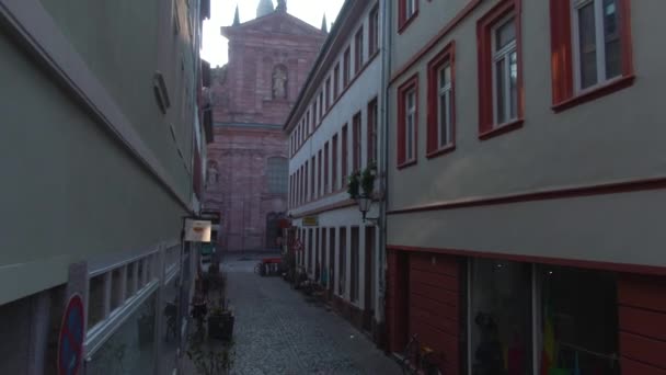 Heidelberg Tyskland Före Jul Solig Morgon December — Stockvideo