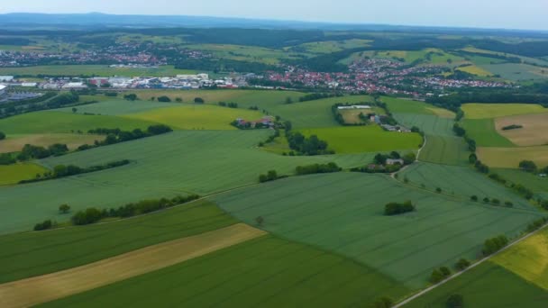 Antenni Lähellä Sinsheimiä Saksassa — kuvapankkivideo