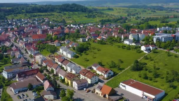 Luchtfoto Van Stad Heimsheim Duitsland — Stockvideo