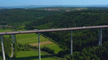 Almanya 'daki Neckarblick Köprüsü Kara Orman' da.. 
