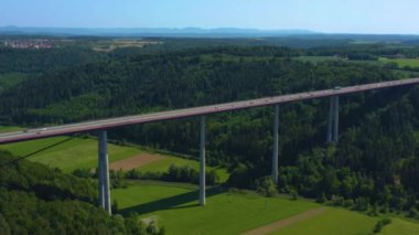 Almanya 'daki Neckarblick Köprüsü Kara Orman' da.. 