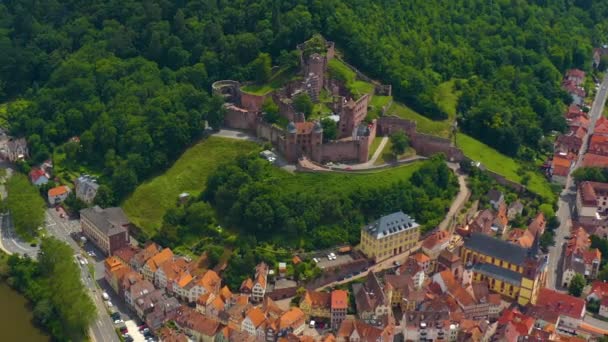 Veduta Aerea Della Città Wertheim Main Germania — Video Stock