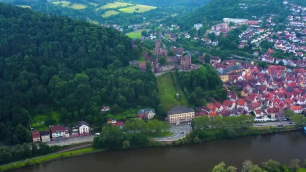 Veduta Aerea Della Città Wertheim Main Germania — Video Stock