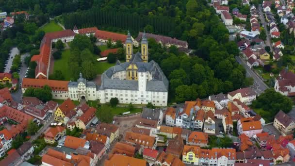 Luftaufnahme Aus Der Altstadt Von Bad Mergentheim — Stockvideo