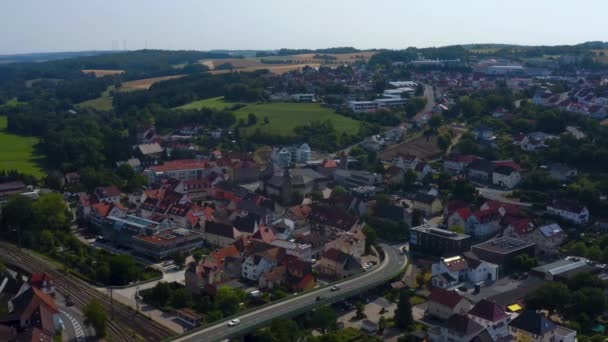 Вид Повітря Місто Остербуркен Німеччина — стокове відео
