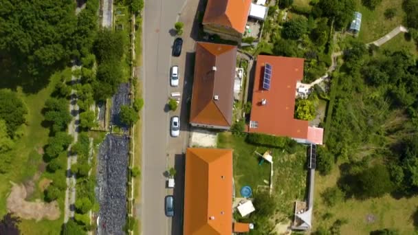 Vista Aérea Aldeia Palácio Schloss Bartenstein Alemanha Num Dia Ensolarado — Vídeo de Stock