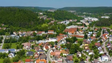 Almanya 'daki Nagold şehrinin Kara Orman' daki havası. 