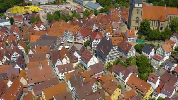 Herrenberg Almanya Daki Hava Manzarası — Stok video
