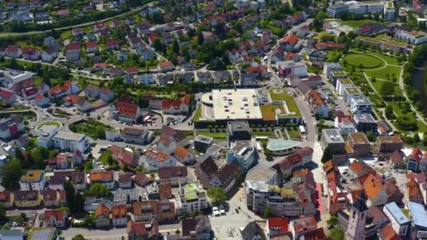 Aérea Ciudad Nagold Alemania Selva Negra — Vídeos de Stock