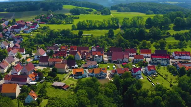 Aérea Schopfloch Alemania Pan Izquierda Desde Final Hasta Centro Del — Vídeo de stock