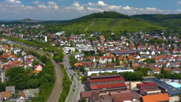 Letecký Pohled Město Metzingen Německu — Stock video