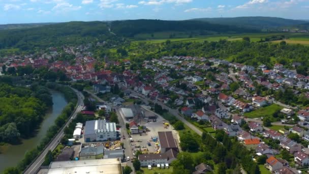 Veduta Aerea Neckartailfingen Germania — Video Stock