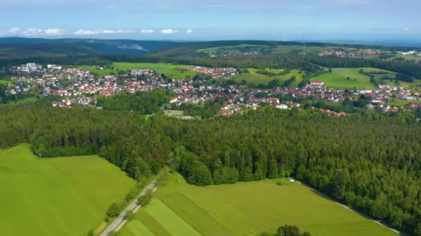 Vue aérienne d'Igelsloch en Allemagne. 