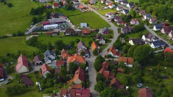 Flygfoto Över Oberkollbach Tyskland — Stockvideo