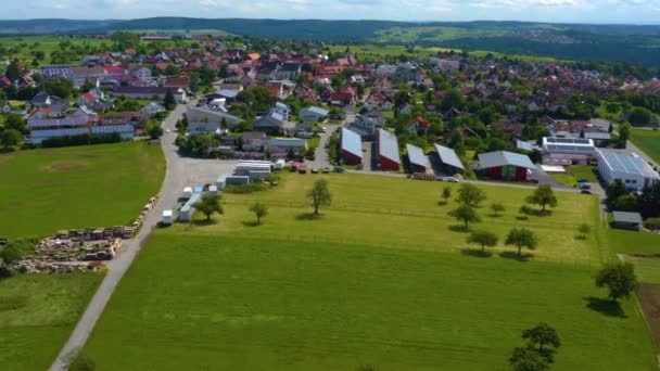 Vista Aérea Neubulach Alemania — Vídeos de Stock