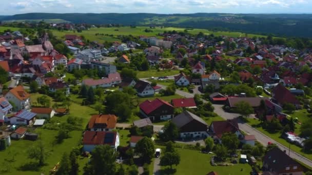Almanya Daki Neubulach Hava Görüntüsü — Stok video