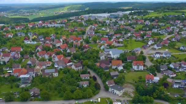 Widok Powietrza Miasto Schopfloch Niemczech — Wideo stockowe