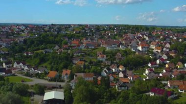 Almanya 'daki Stetten köyünün hava görüntüsü.