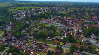 Almanya 'daki Stetten köyünün hava görüntüsü.