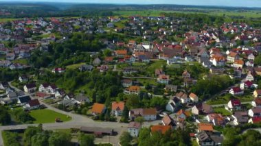 Almanya 'daki Stetten köyünün hava görüntüsü.