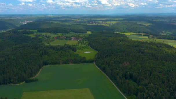 Vista Aérea Selva Negra Archivos Alrededor Duerrenmettstetten Alemania — Vídeo de stock