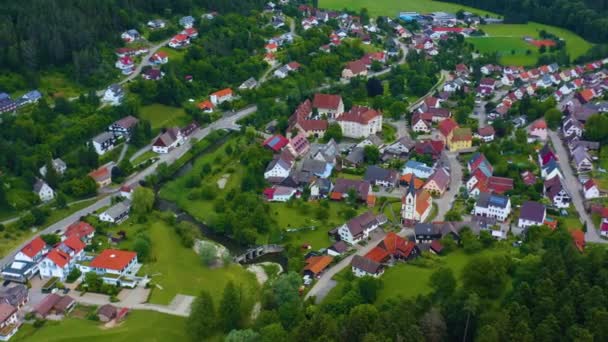 Vue Aérienne Wasserschloss Glatt Allemagne — Video