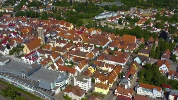 德国Balingen市的空中景观 — 图库视频影像