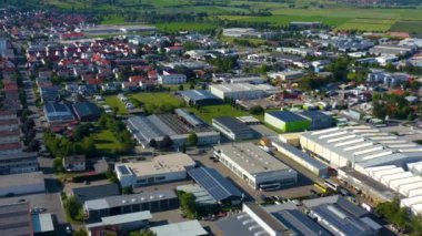 Almanya 'da Rottenburg şehrinin hava manzarası. 