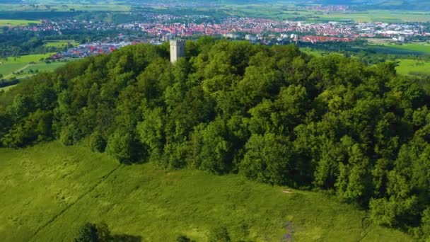 Veduta Aerea Del Villaggio Del Castello Weiler Germania — Video Stock