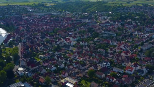 Aérea Ciudad Tbingen Alemania — Vídeos de Stock