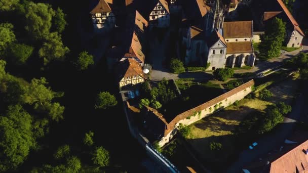 Aérea Del Monasterio Bebenhausen Alemania Una Tarde Primavera — Vídeos de Stock