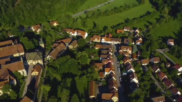 Luftaufnahme Des Klosters Bebenhausen Deutschland Einem Späten Nachmittag Frühling — Stockvideo