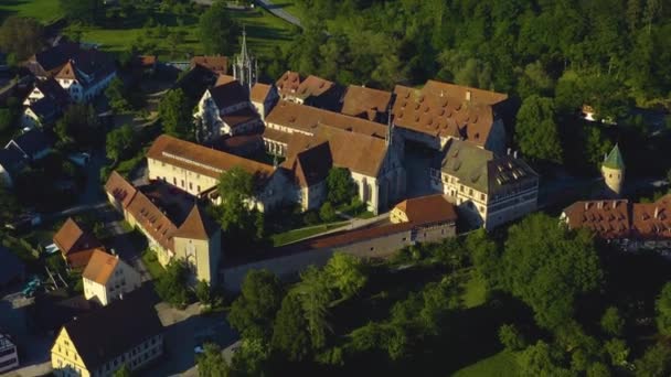 Lotnisko Klasztoru Bebenhausen Niemczech Późnym Popołudniem Wiosną — Wideo stockowe
