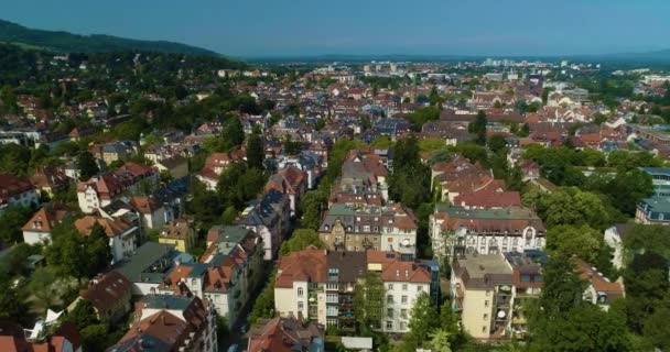 Luftaufnahme Von Freiburg Breisgau — Stockvideo